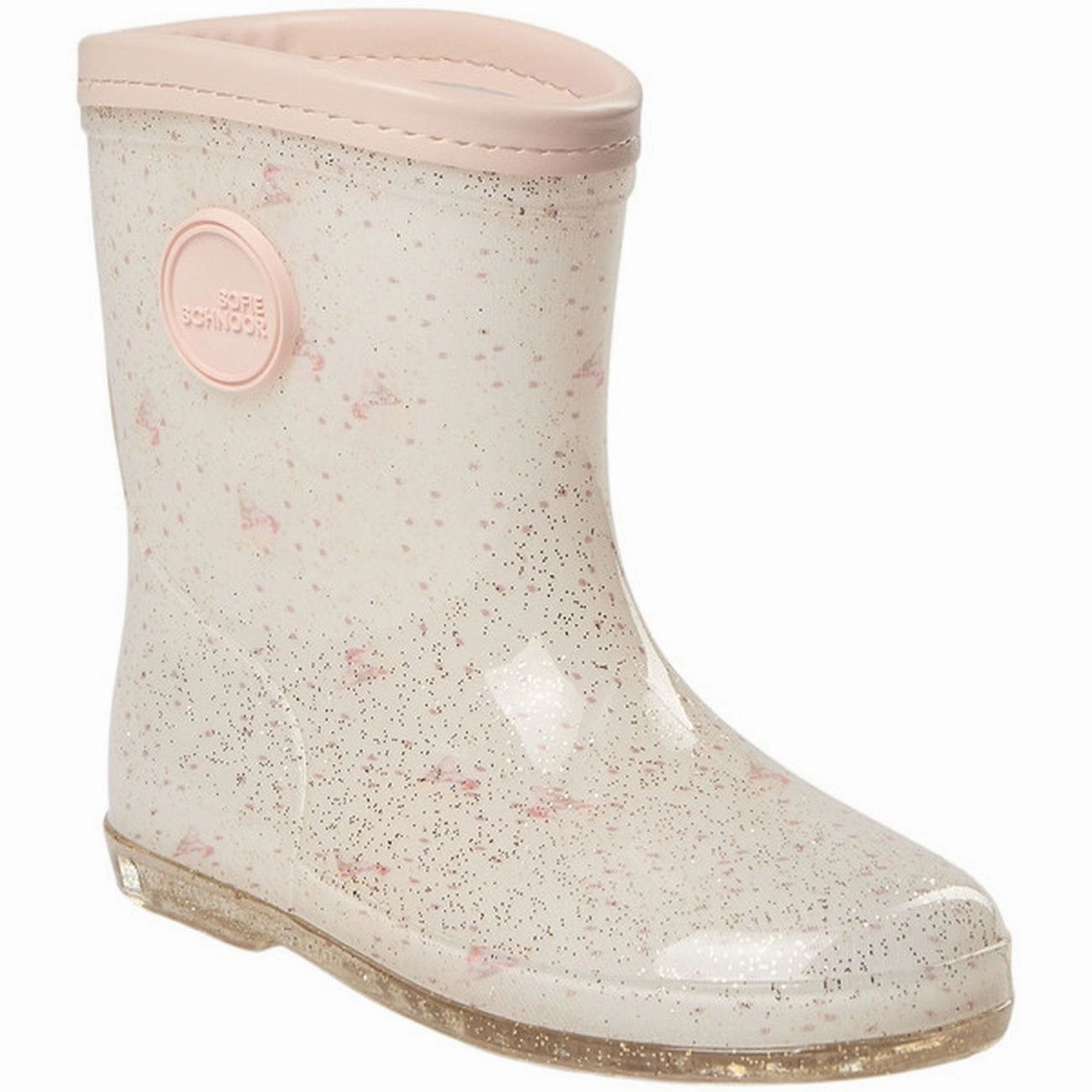 Sofie Schnoor Off White With AOP Rubber Boot Kids Rain Boots with free shipping