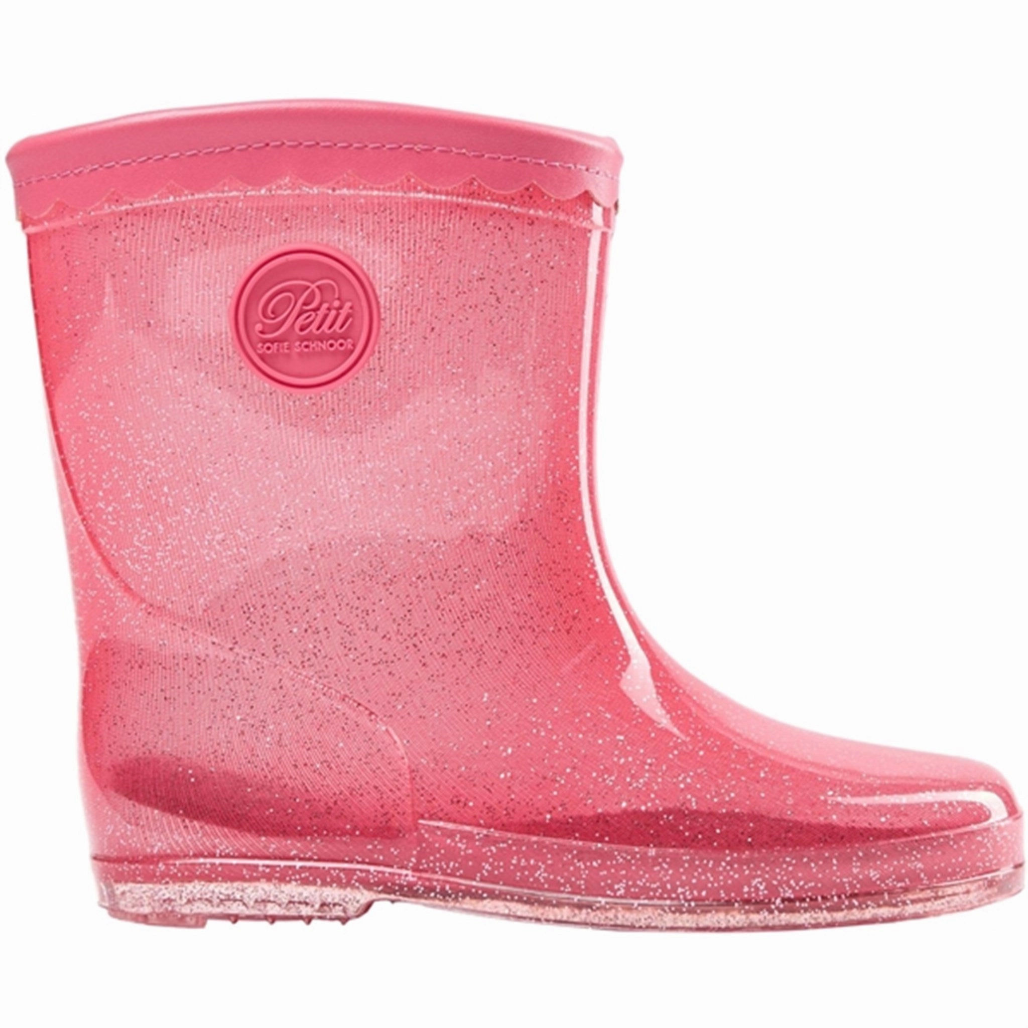 Sofie Schnoor Rubber Boots Coral Pink Kids Rain Boots with free shipping