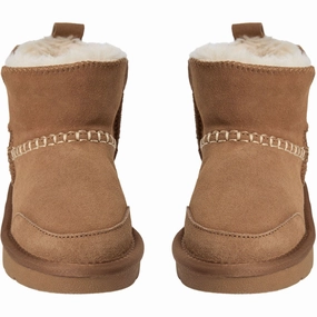 Sofie Schnoor Tan Suede Boots Teddy Boots for Kids online deal