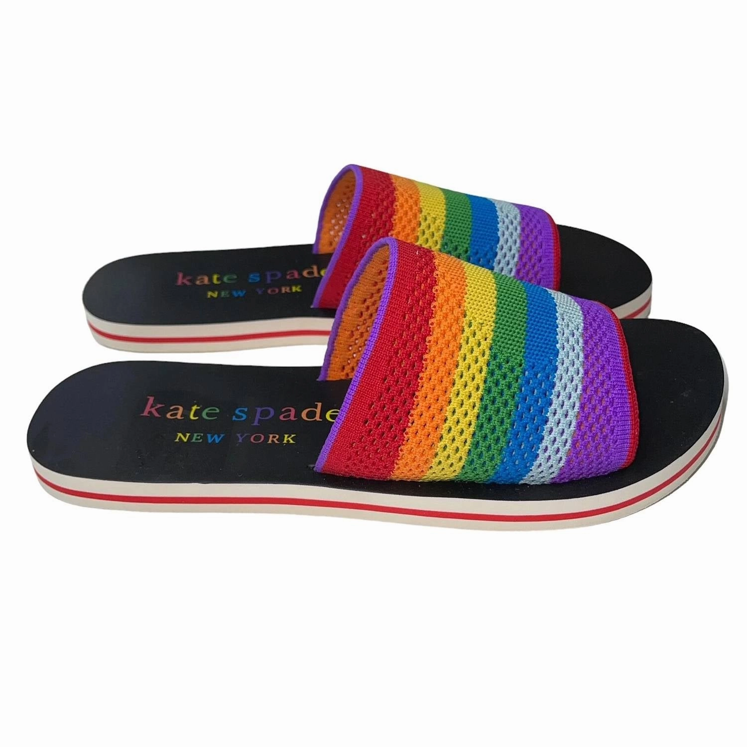 Spectrum Slide Sandal In Rainbow/black Womens Outdoor Sandals on offer