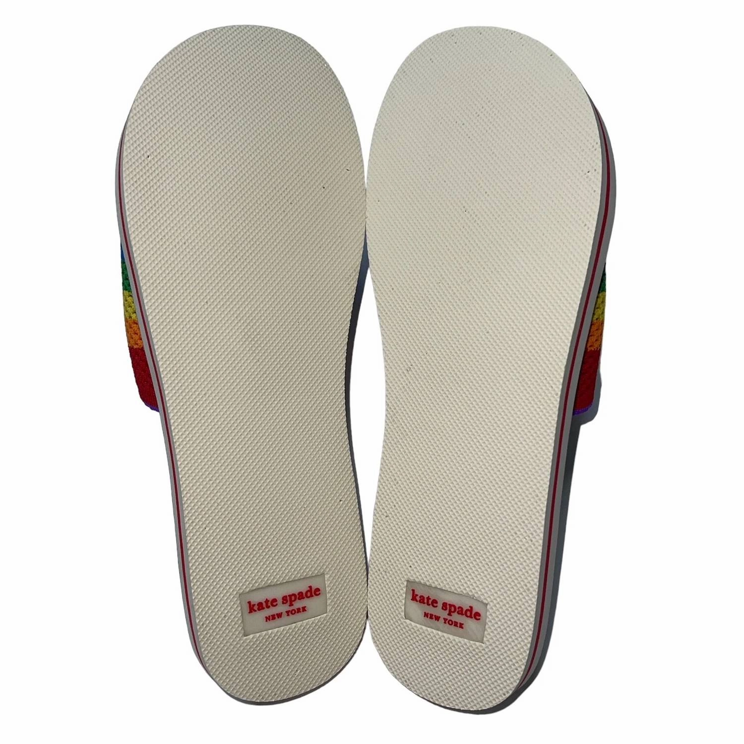 Spectrum Slide Sandal In Rainbow/black