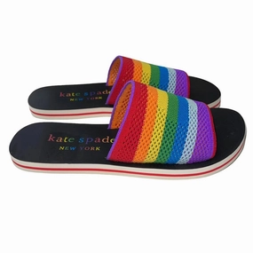 Spectrum Slide Sandal In Rainbow/black Womens Outdoor Sandals on offer