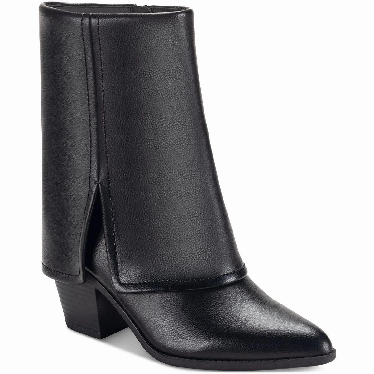 SSIBIZAA Womens Cuffed Manmade Ankle Boots