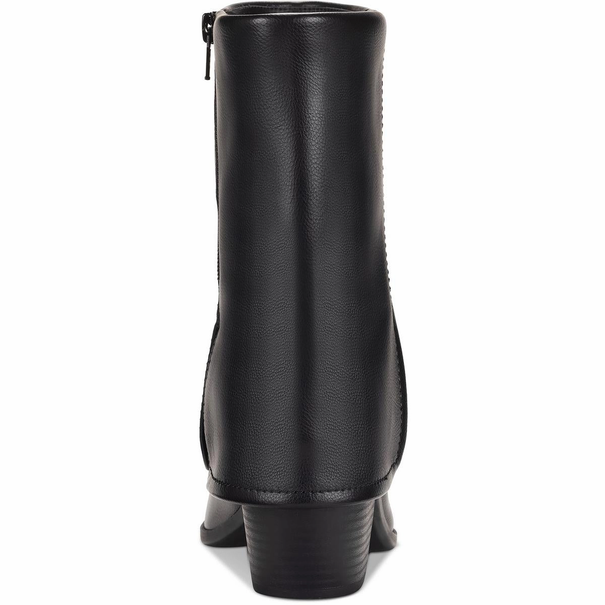 SSIBIZAA Womens Cuffed Manmade Ankle Boots