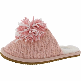 STARDUST Womens Faux Fur Lined Knit Slide Slippers Cozy Womens Slippers discount