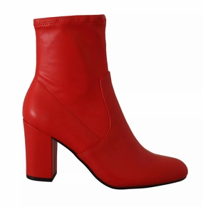 Steve Madden Leather Block Heels Ankle Boots Women's Shoes (Pre-Owned) Womens Boots sale online