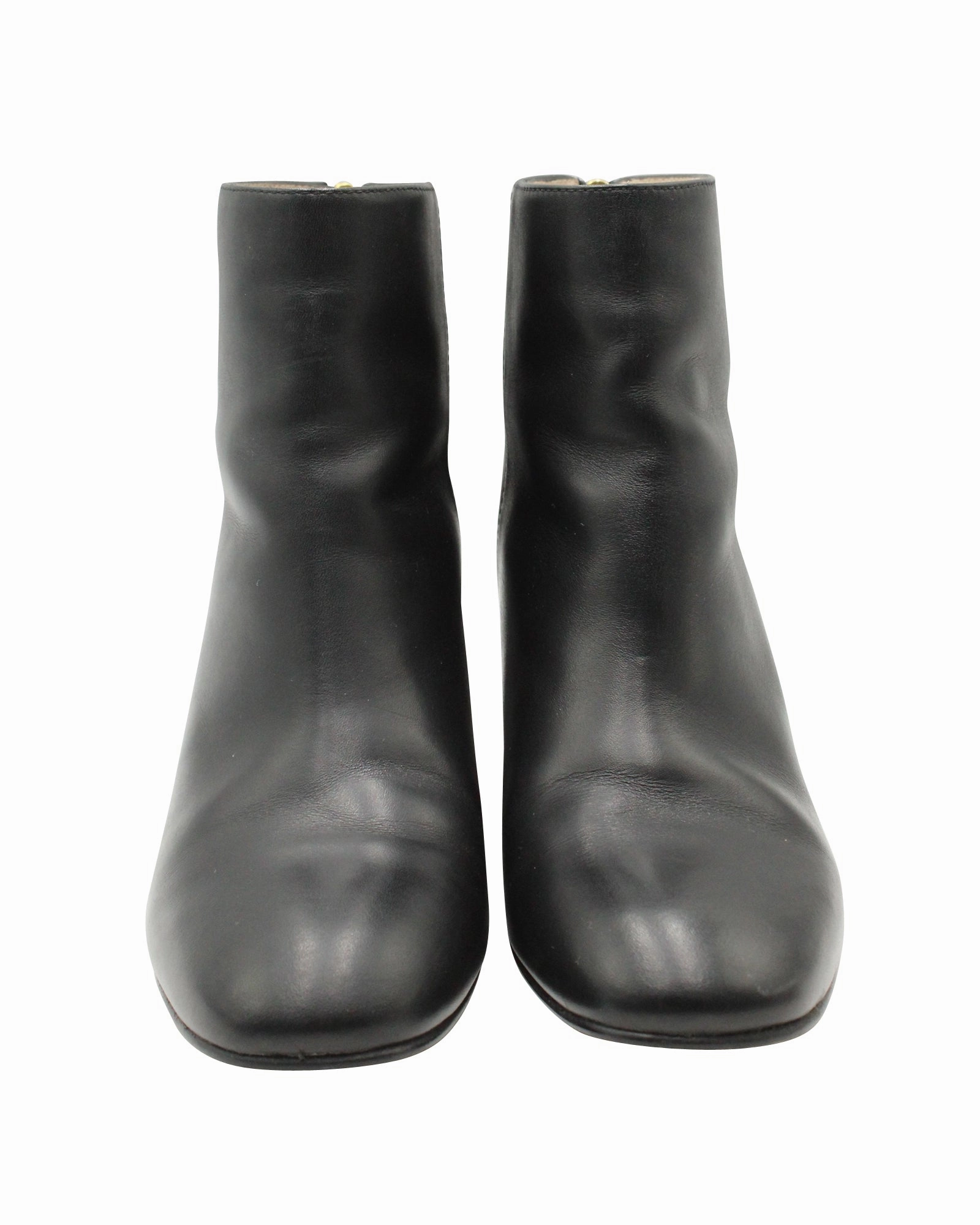 Stuart Weitzman Coban Ankle Boots in Black Leather