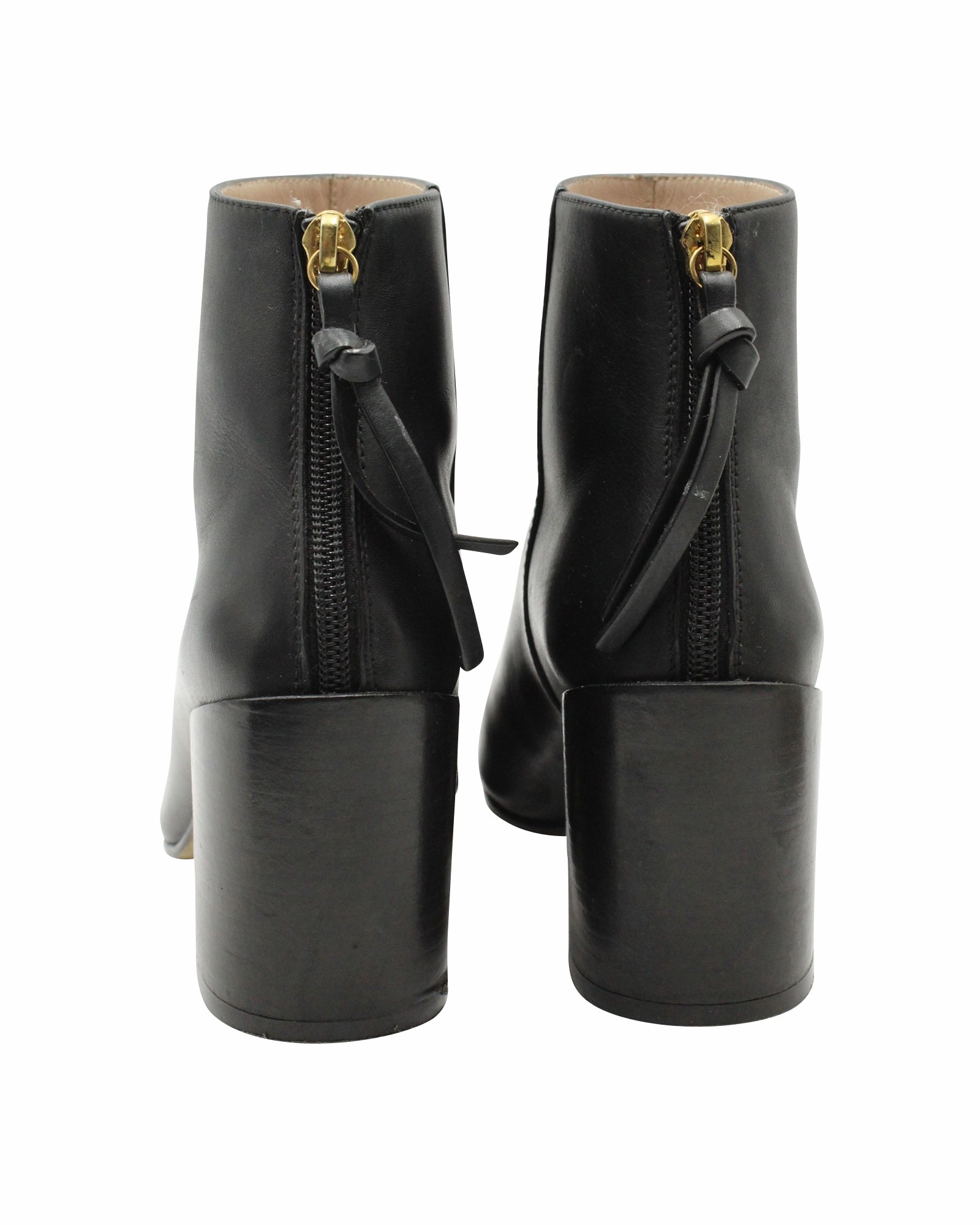 Stuart Weitzman Coban Ankle Boots in Black Leather