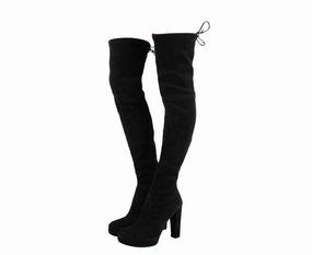 Stuart Weitzman Women's Plathighland  Suede Over-the-knee Boot Sale on Womens Trendy Boots