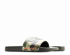 Superdry Classic Pool Slides Army Camo Men's Flip Flops MF300004A-ARMY Discount Mens Beach Sandals