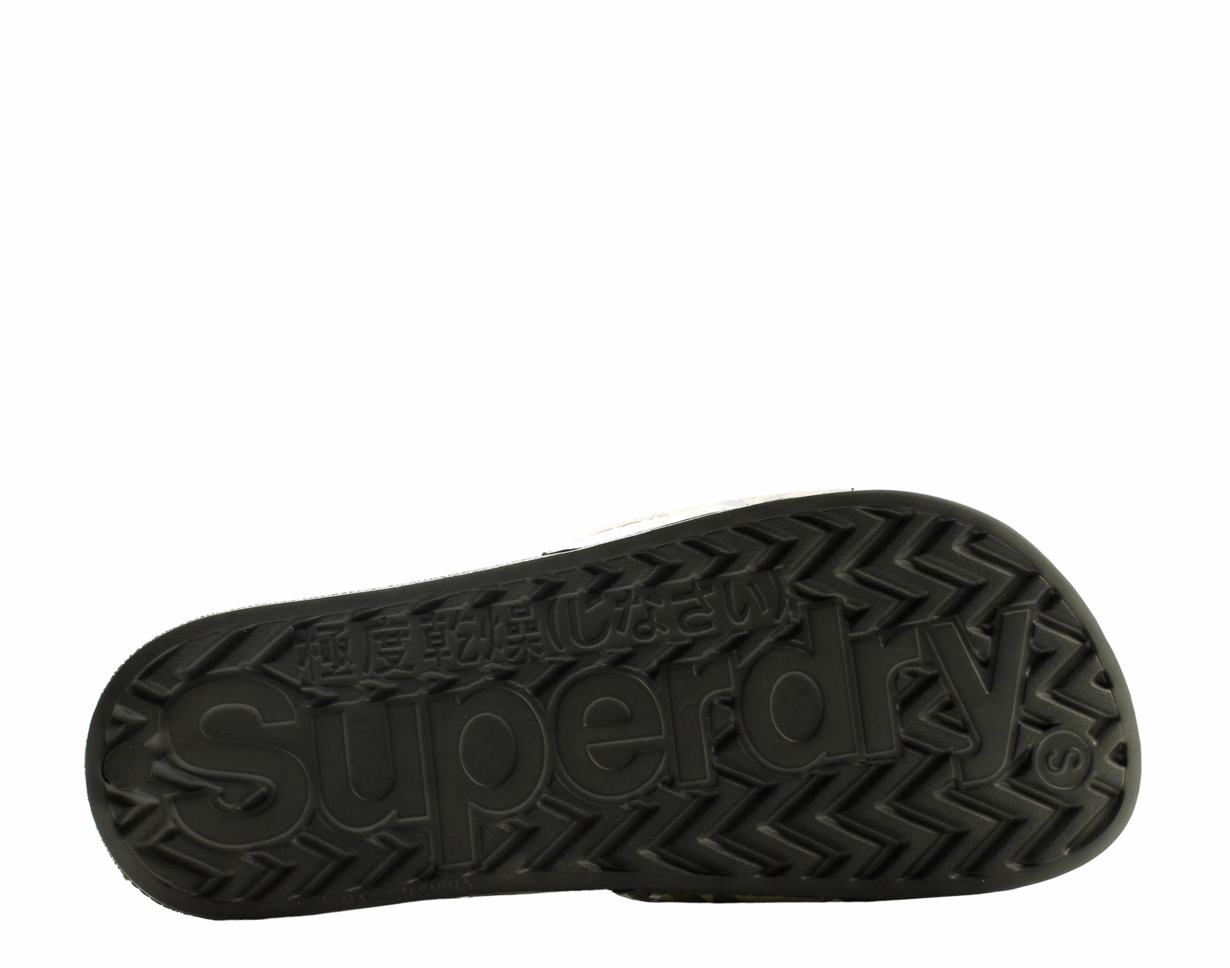 Superdry Classic Pool Slides Army Camo Men's Flip Flops MF300004A-ARMY