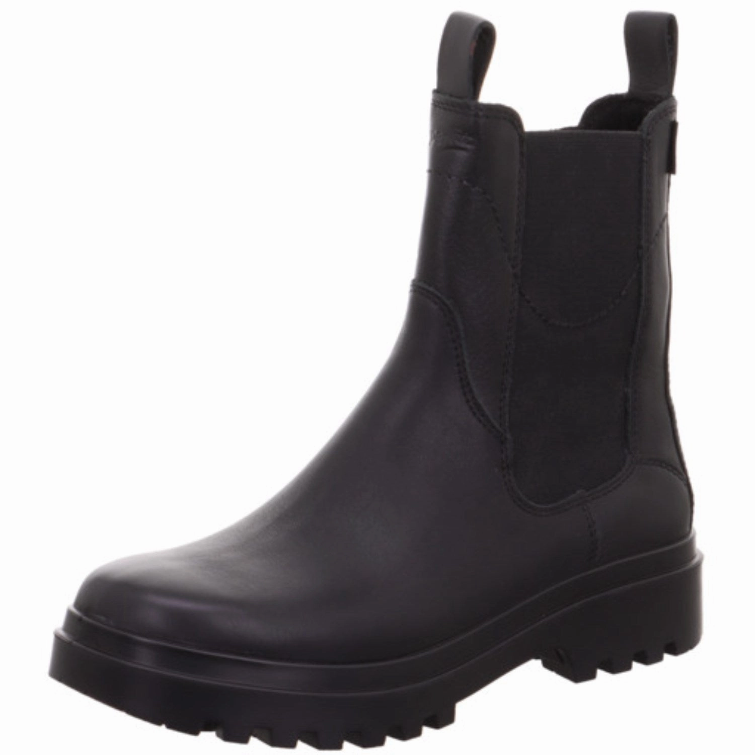 Superfit Black Abby Girls' Slip-On Velcro Zip Boots Kids Chelsea Boots sale