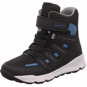 Superfit Black/Grey Free Ride Boots With Warm Lining Cheap Kids Winter Footwear