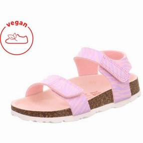 Superfit Fussbettpantoffel Sandals Pink/Lila Kids Open Sandals cheap sale