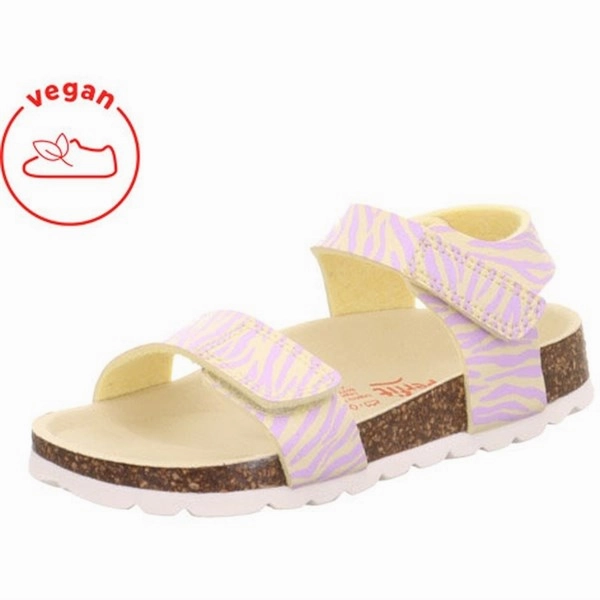 Superfit Fussbettpantoffel Sandals Yellow/Pink Kids Open Sandals cheap sale