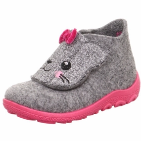 Superfit Light Grey/Pink Happy Octi Slippers With Warm Lining House Slippers for Kids on sale