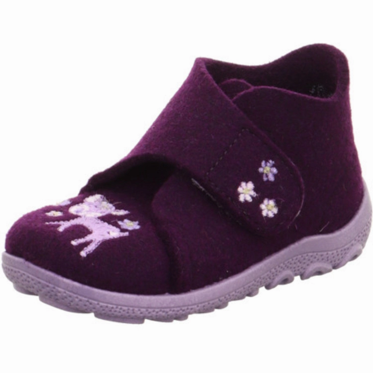 Superfit Purple Happy Octi Slippers With Warm Lining Wool Slippers Kids clearance