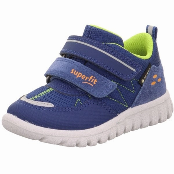 Superfit Sport7 Mini Shoes Blue/Lightgreen Beginner Shoes With Velcro Kids promo