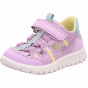 Superfit Violett/Yellow Sport7 Mini Sneakers Kids Velcro Sneakers discount