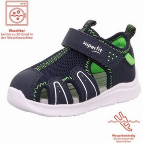 Superfit Wave Sandals Blue/Lightgreen Kids Closed Toe Sandals promo