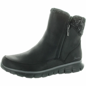 Synergy-Lovely Collab Womens Metallic Vegan Leather Winter & Snow Boots Womens Boots clearance deals