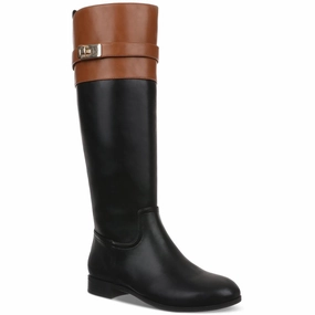 Taharahh Womens Zipper Faux Leather Knee-High Boots Cheap Womens Boots for winter