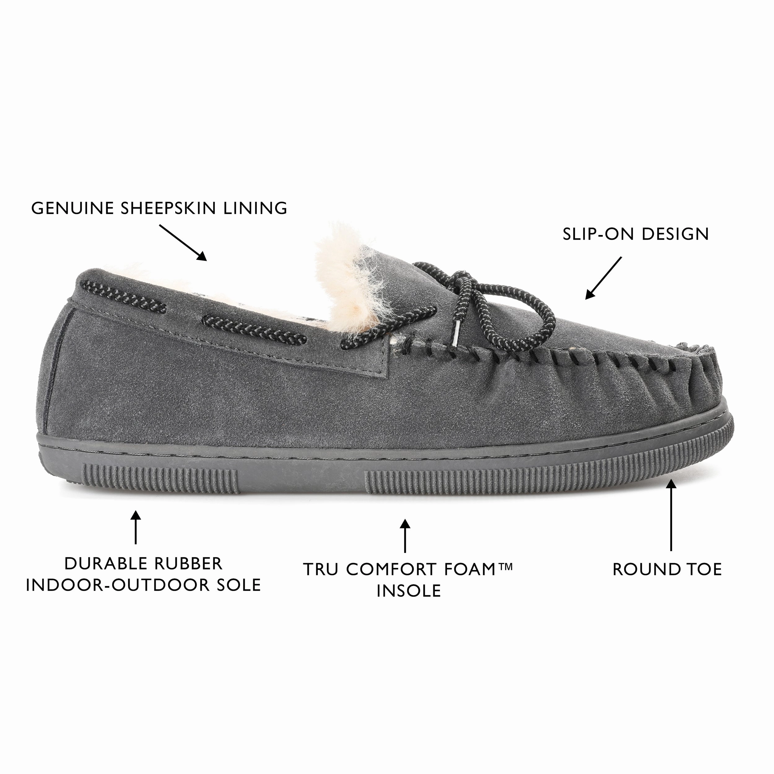 Territory Meander Genuine Sheepskin Moccasin Slipper