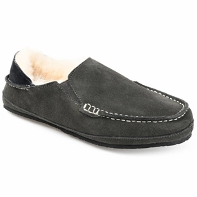Territory Solace Genuine Sheepskin Fold-down Heel Moccasin Slipper Mens Slippers clearance sale