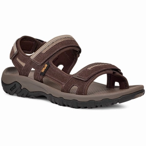 Teva Hudson Sandals Men's US 10 Bracken Suede Round Toe Slip-On Hiking ZPO3619 Discount Mens Beach Sandals