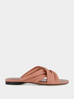 Texas Rose Flat Sandals in Nappa Leather Womens Sandals mega clearance