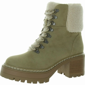 Tiler Womens Lace-Up Faux Leather Shearling Boots Buy Womens Boots online cheap