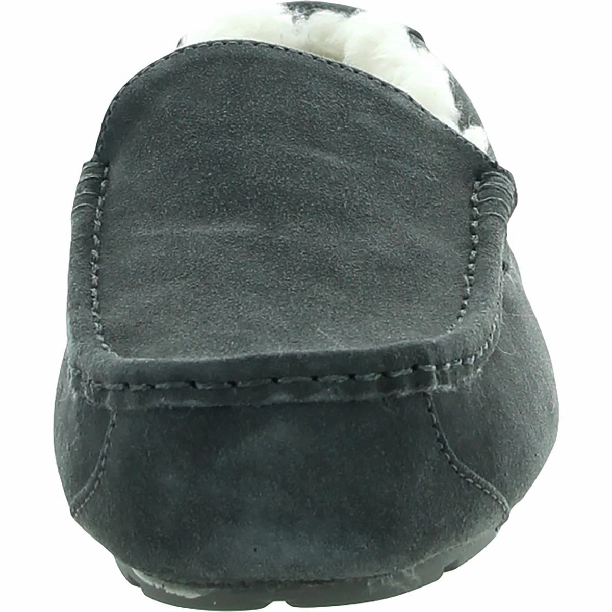Tipton  Mens Suede Faux Fur Moccasin Slippers