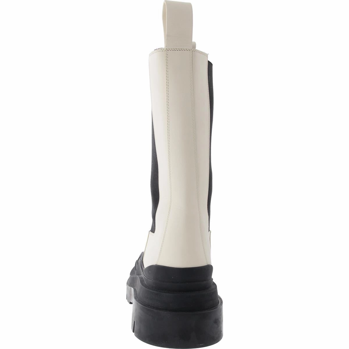 Tire Boot Womens Pull On Lug Sole Mid-Calf Boots