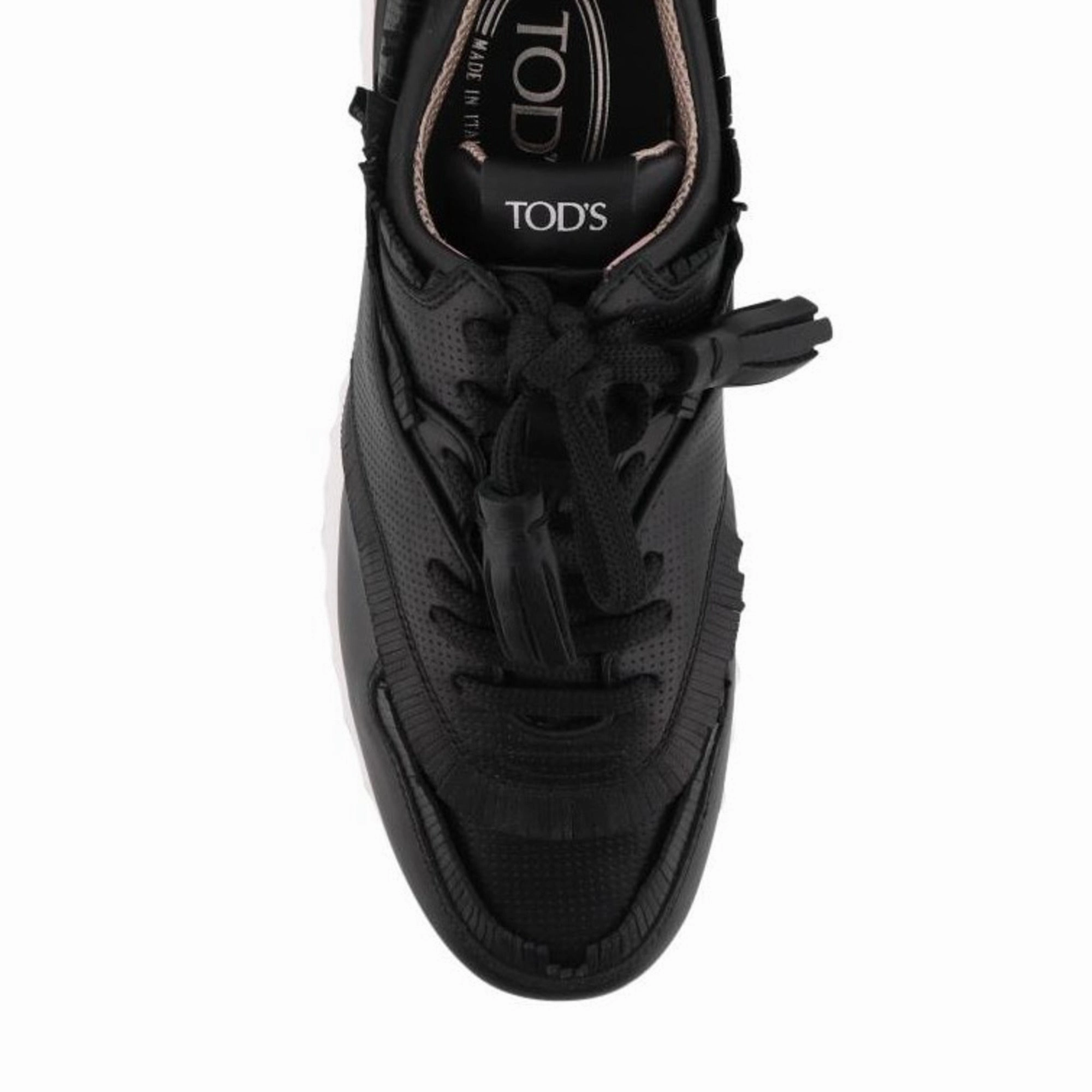 Tod's Fringed Leather Sneakers