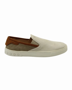 Tod's Slip On Low Top Sneakers in Beige Suede Mens Sandals outlet deals