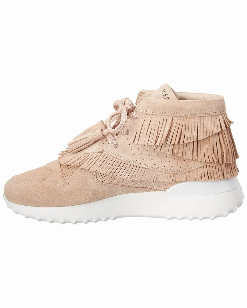 TODs Fringe Suede Sneaker