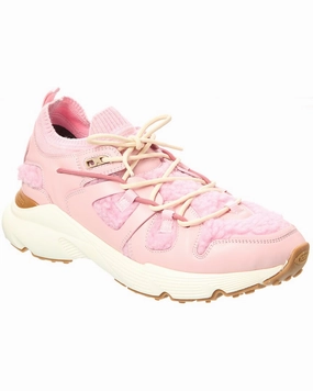 TODs Sportiva Leather & Shearling Sneaker Best-selling Womens Sneakers
