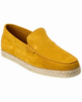 TODs Suede Espadrille Mens Sandals outlet deals