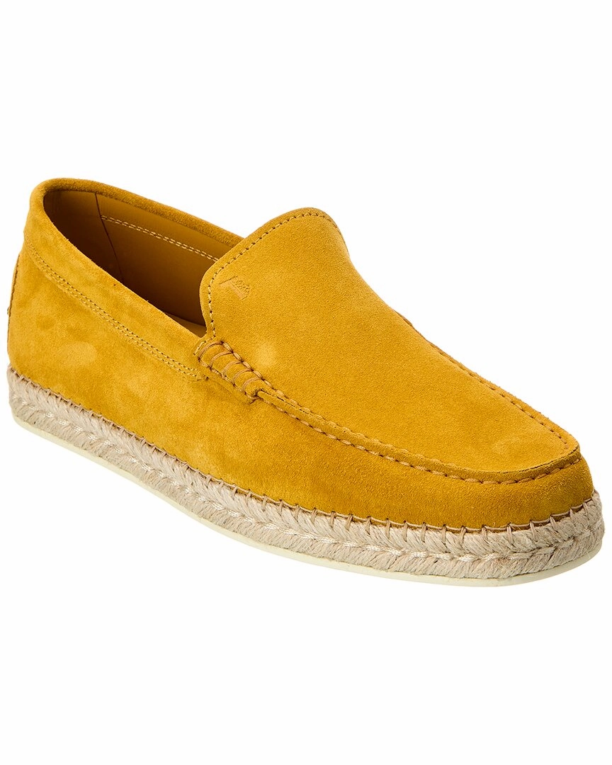 TODs Suede Espadrille Mens Sandals outlet deals