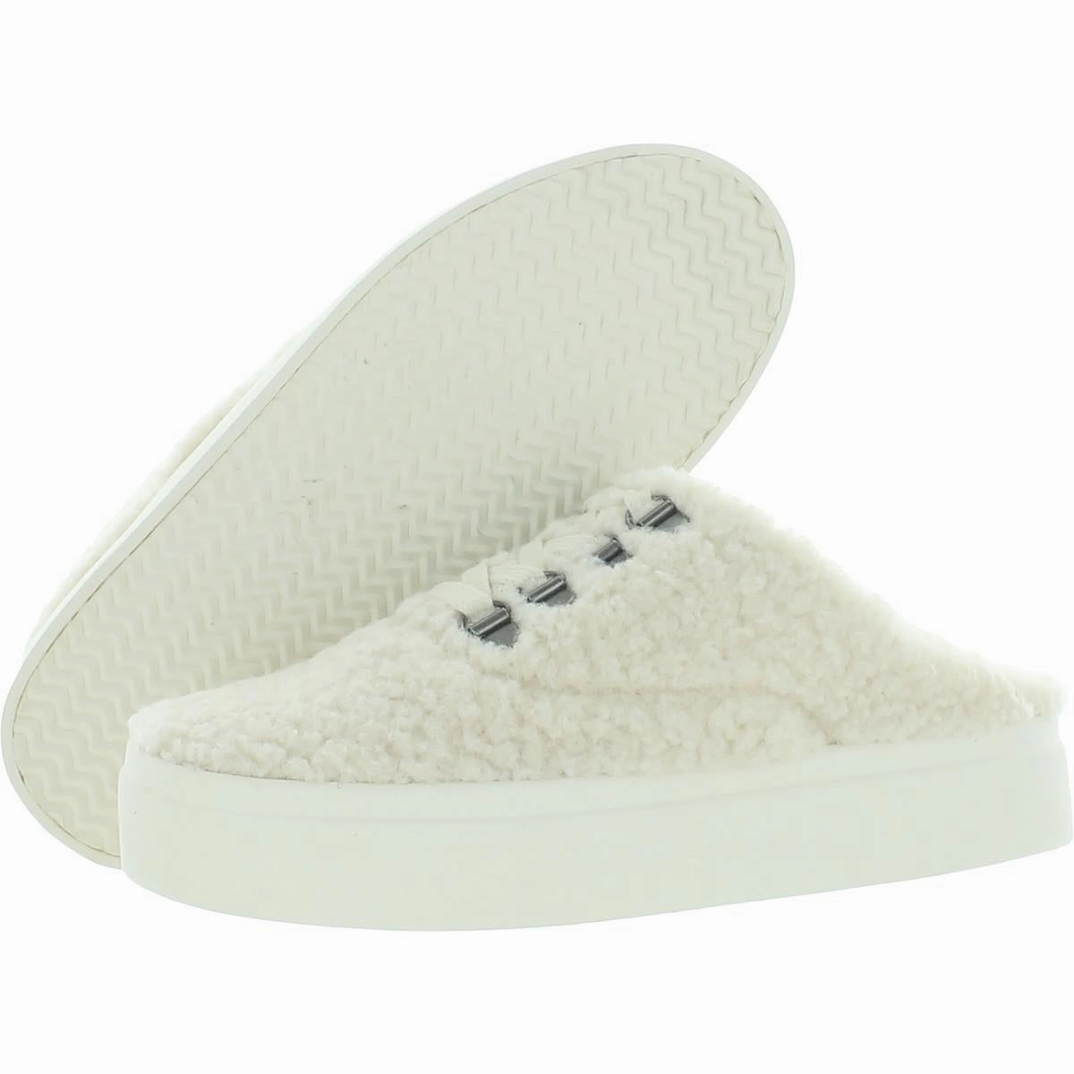 Tolini Womens Faux Fur Slip On Fashion Sneakers