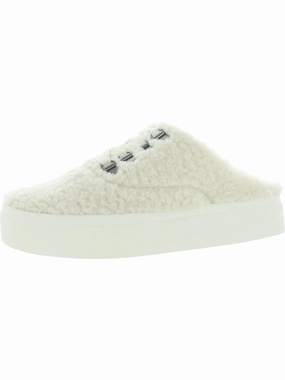 Tolini Womens Faux Fur Slip On Fashion Sneakers Trendy Sneakers for Women