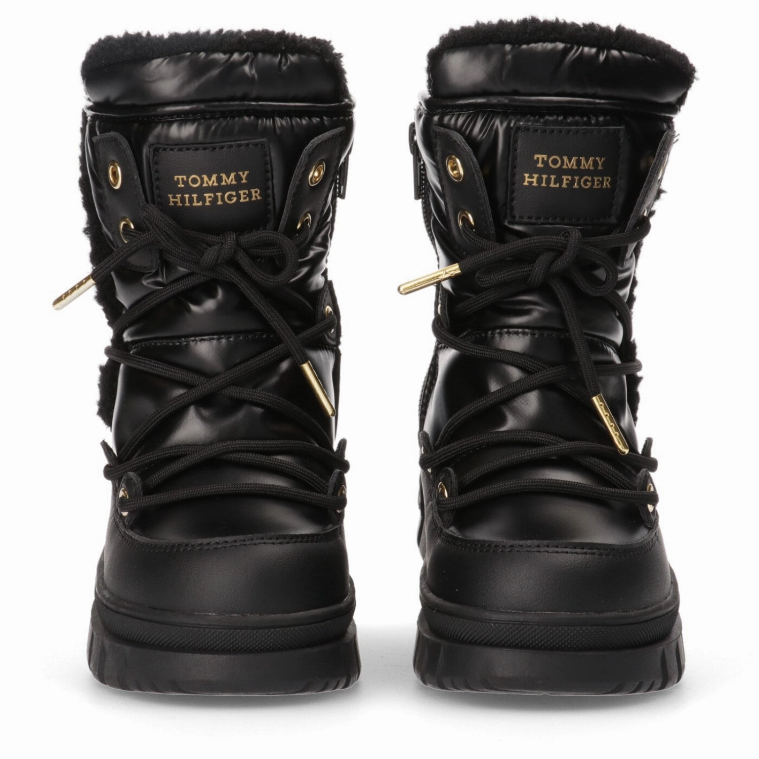 Tommy Hilfiger Black Fur Boot
