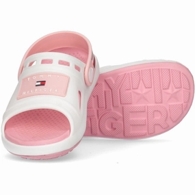 Tommy Hilfiger Comfy Sandal White/Pink Water Sandals for Kids discount