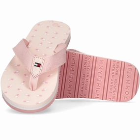 Tommy Hilfiger Flag Flip Flop Pink Flip-Flops for Kids sale