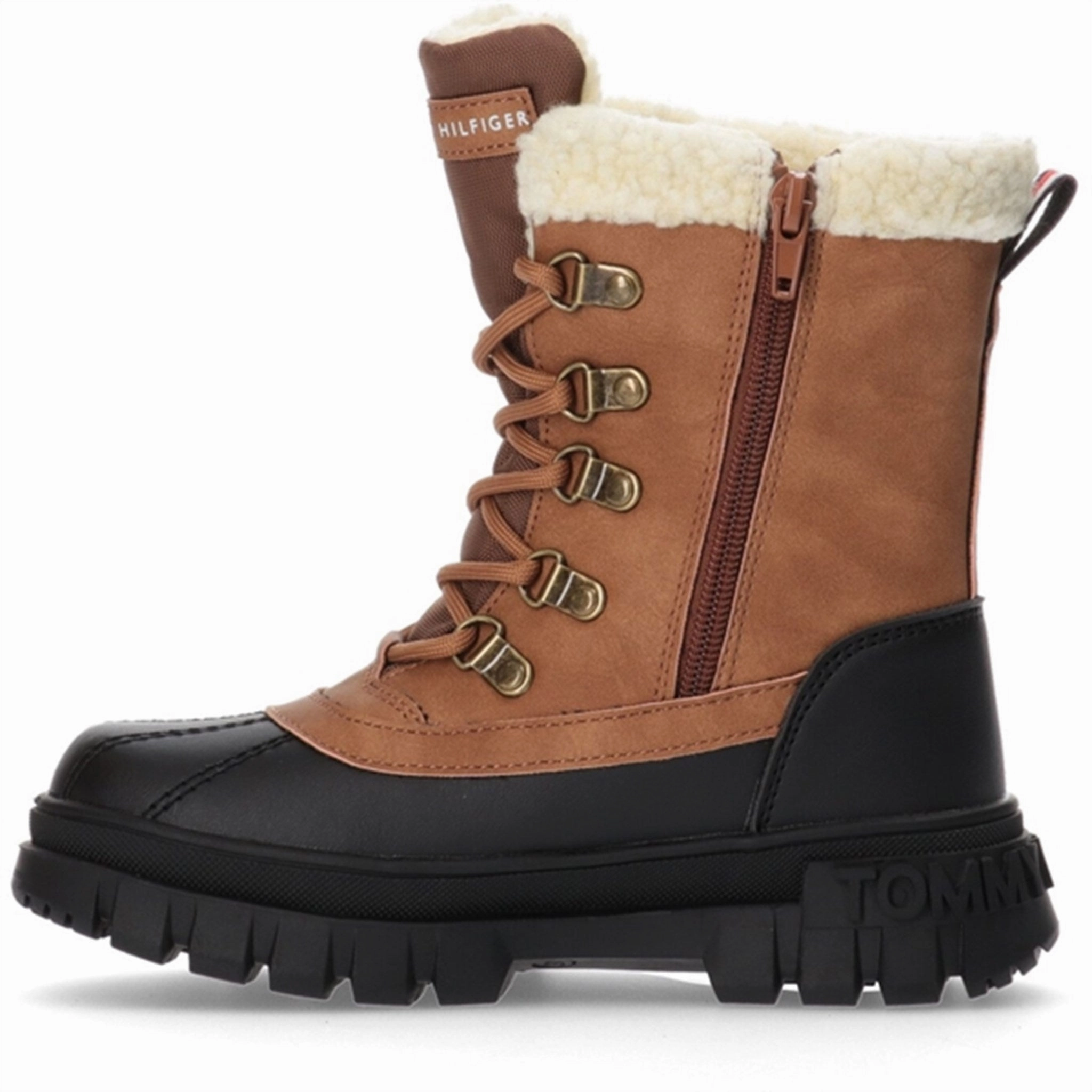 Tommy Hilfiger Lace-Up Bootie Cognac