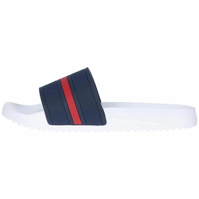 Tommy Hilfiger Redder Sandal Men's US 9 Blue Round Toe Slip-On Slide KHD2687 Discount Mens Beach Sandals