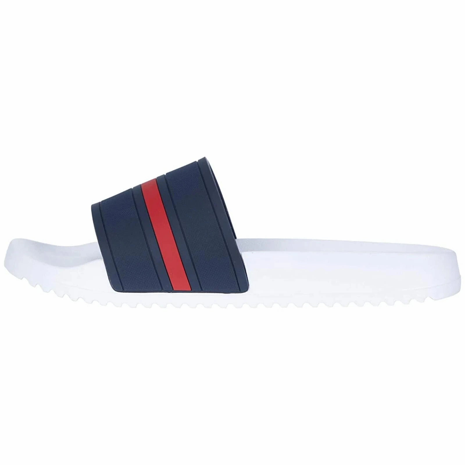 Tommy Hilfiger Redder Sandal Men's US 9 Blue Round Toe Slip-On Slide KHD2687 Discount Mens Beach Sandals