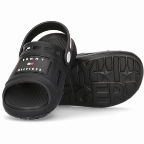 Tommy Hilfiger Stripes Comfy Sandal Black Water Sandals for Kids discount