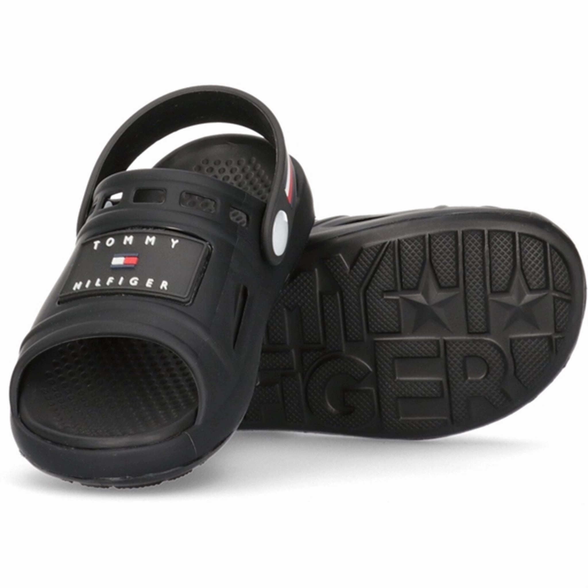 Tommy Hilfiger Stripes Comfy Sandal Black Water Sandals for Kids discount