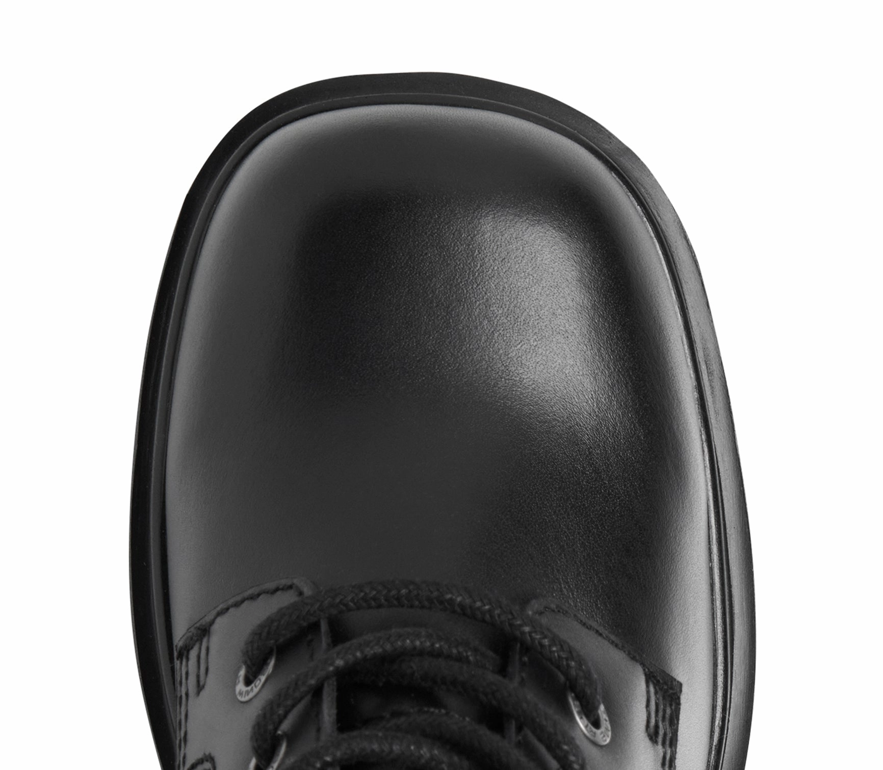 Totally - Women's Black Mid Calf Leather Platform Boots